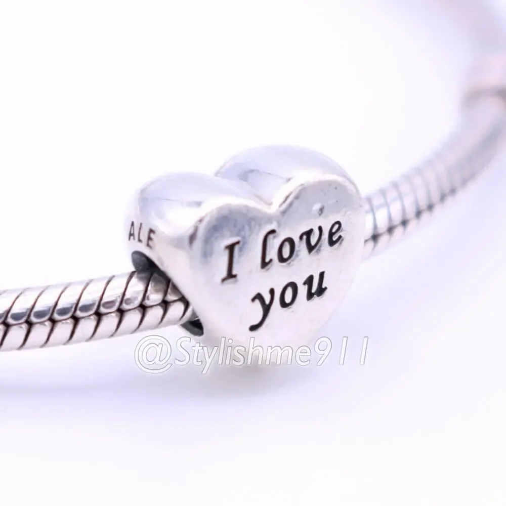 Authentic PANDORA Retired Words of Love Charm